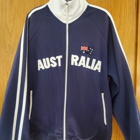 Australia Full-Zip Jacket Mr. Kangaroo Men's Large Collared Jacket Men's Sz 2XL - Picture 1 of 14